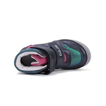 D.D.Step ghete fete cu scai 32-37 Royal Blue cu dunga