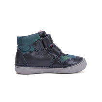 D.D.Step ghete fete cu scai 32-37 Royal Blue cu dunga