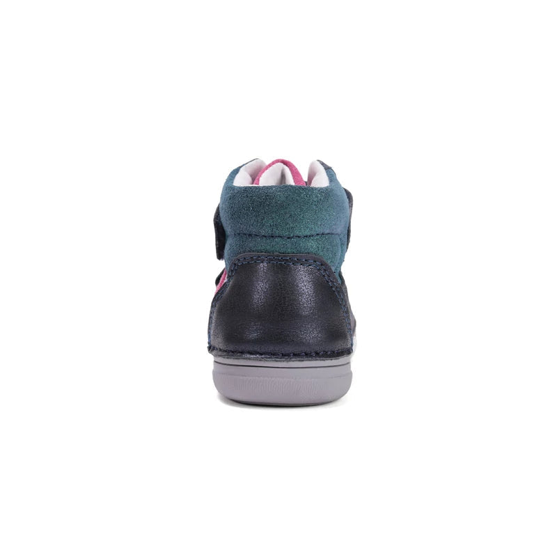 D.D.Step ghete fete cu scai 32-37 Royal Blue cu dunga