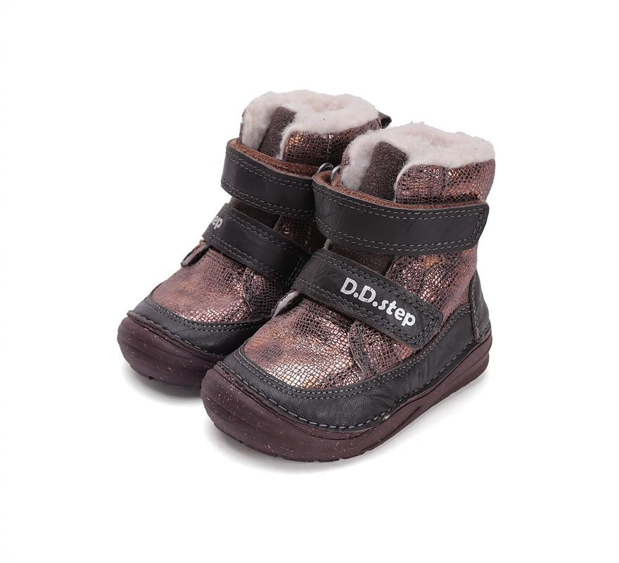 D.D.Step ghete fete imblanite 20-25 Chocolate metalic