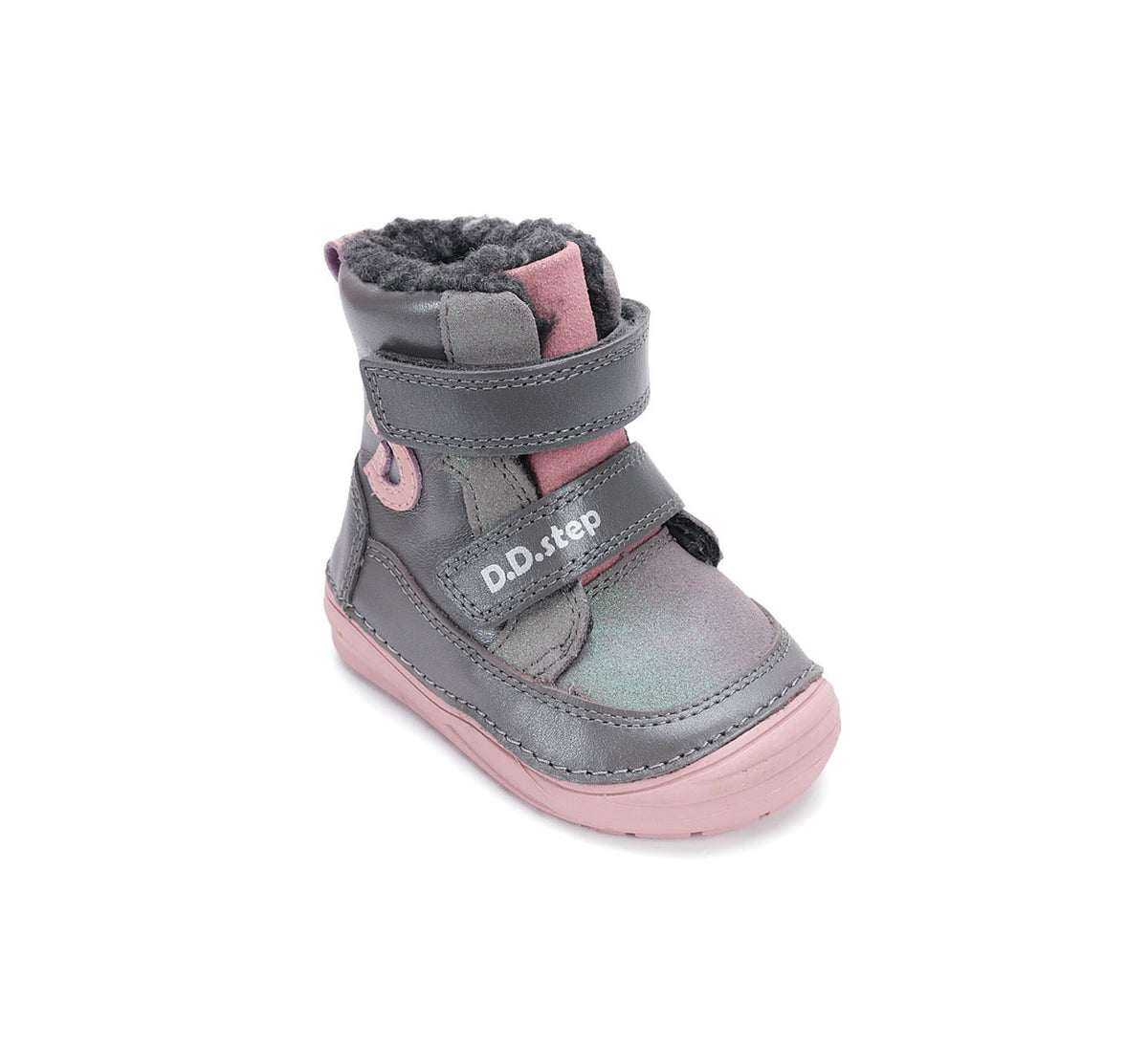 D.D.Step ghete fete imblanite 20-25 Dark Grey cu D