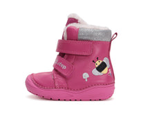D.D.Step ghete fete imblanite 20-25 Dark Pink cu albinuta