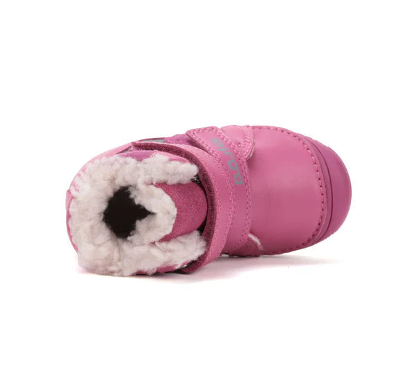 D.D.Step ghete fete imblanite 20-25 Dark Pink cu gri
