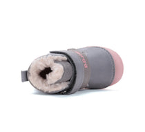 D.D.Step ghete fete imblanite cu talpa fluorescenta 26-31 Grey cu pasarele
