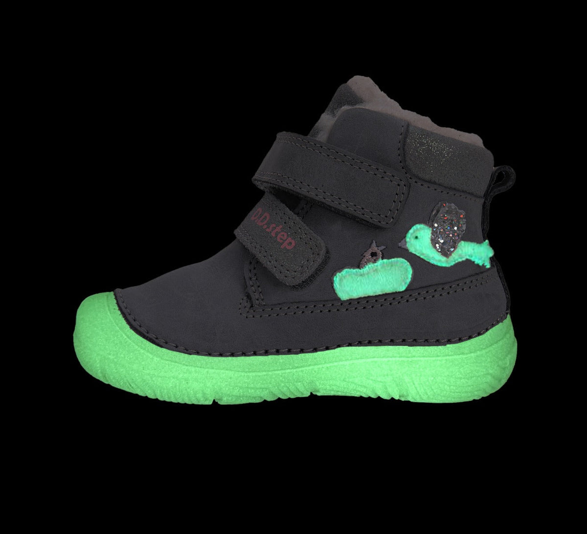 D.D.Step ghete fete imblanite 20-25 Grey cu pasarele