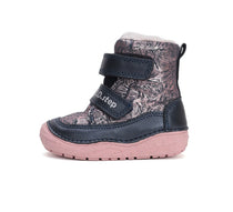 D.D.Step ghete fete imblanite 20-25 Metallic pink cu flori