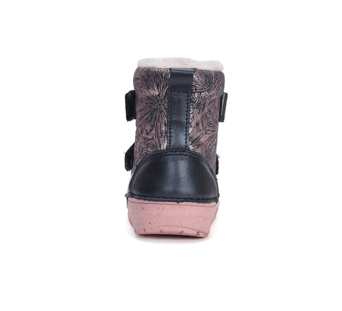 D.D.Step ghete fete imblanite 20-25 Metallic pink cu flori