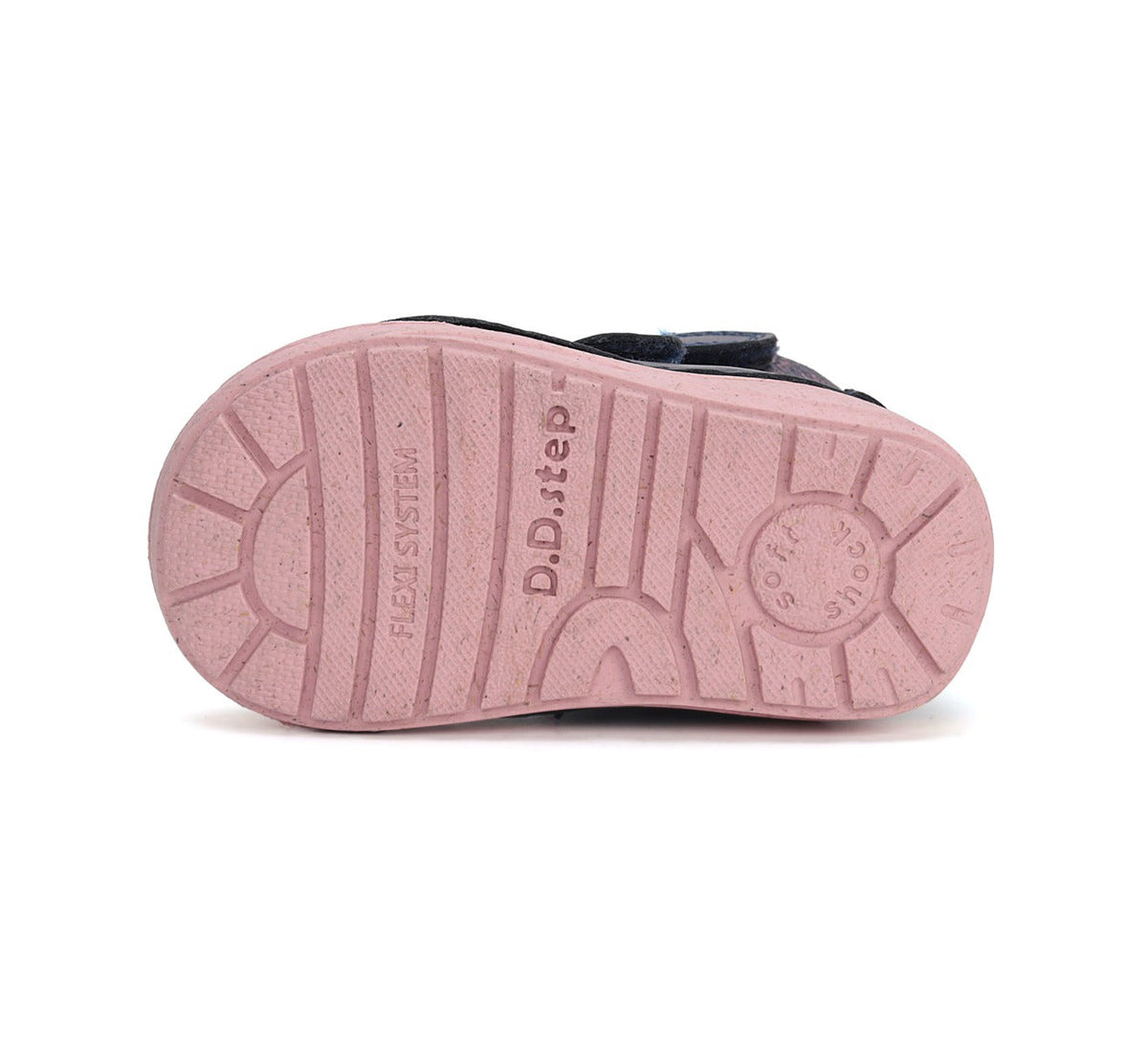 D.D.Step ghete fete imblanite 20-25 Metallic pink cu flori