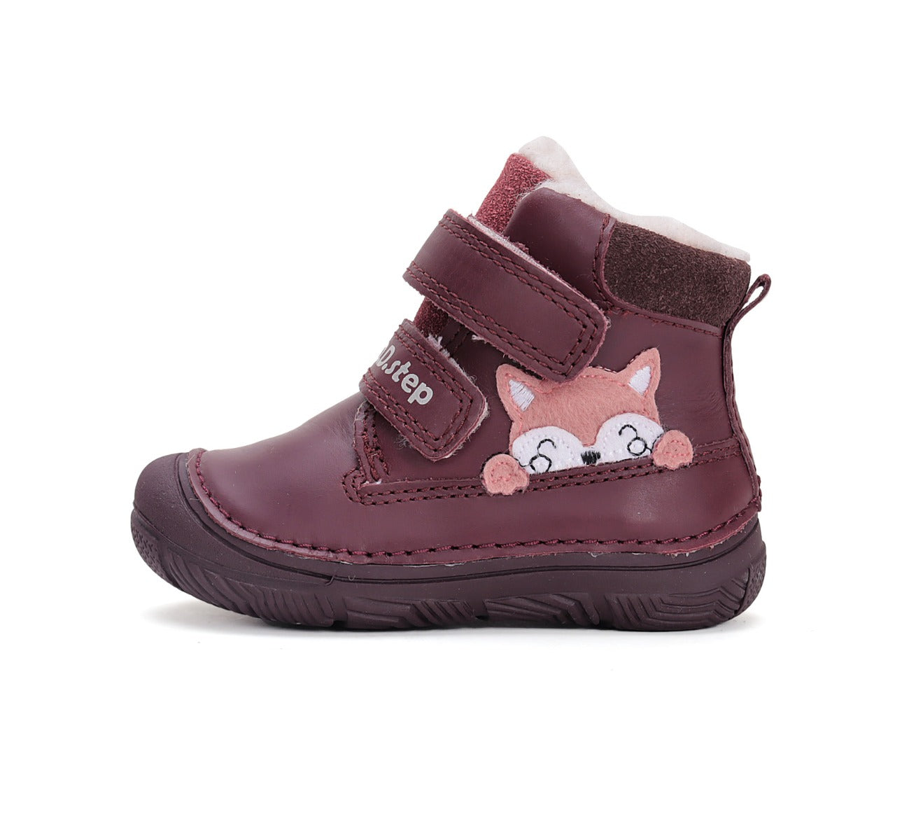 D.D.Step ghete fete imblanite 26-31 Raspberry cu vulpe Imagine secundară a produsului