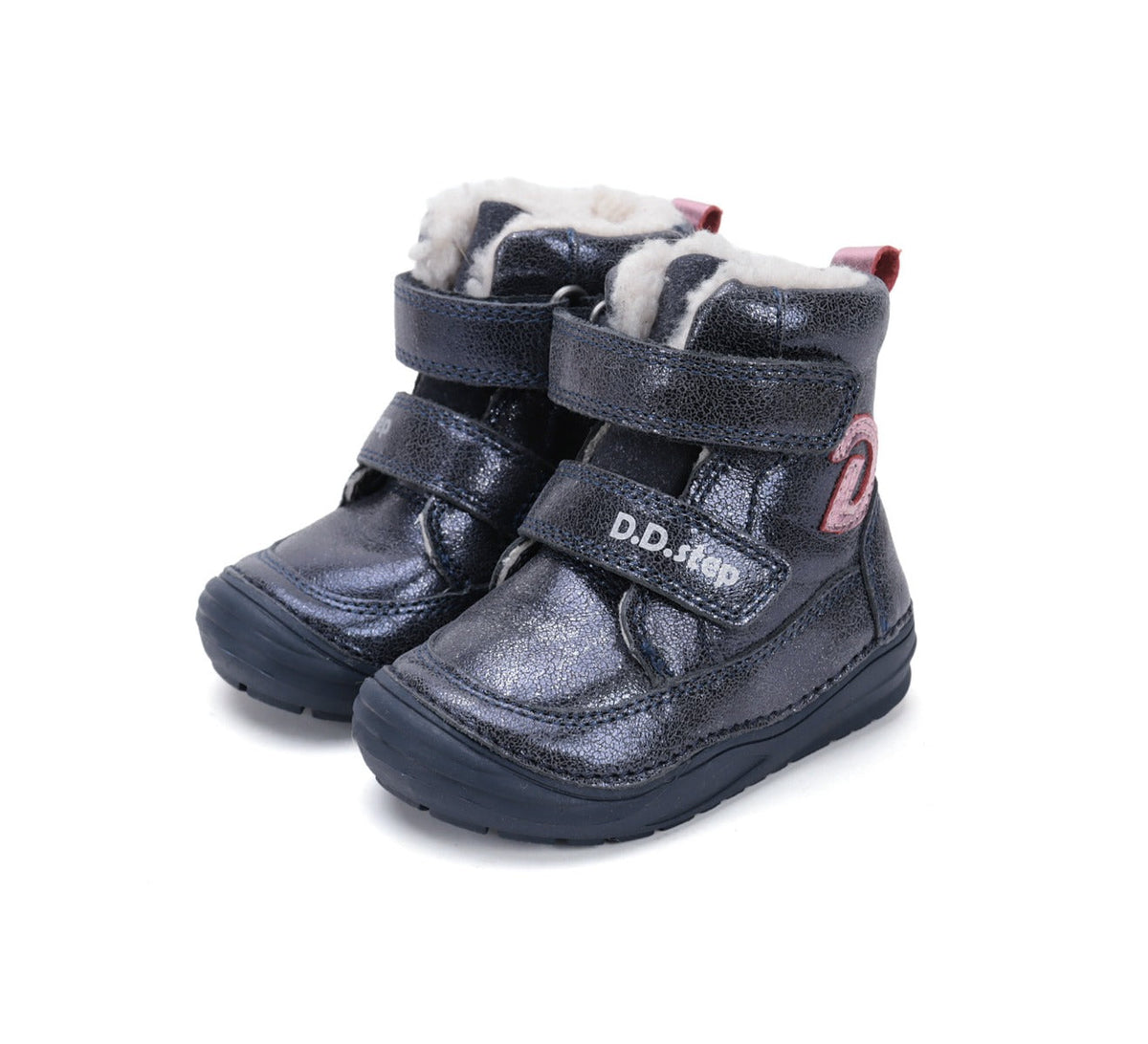 D.D.Step ghete fete imblanite 20-25 Royal Blue cu D Imagine principală a produsului