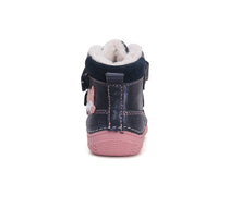 D.D.Step ghete fete imblanite 20-25 Royal Blue cu vulpe