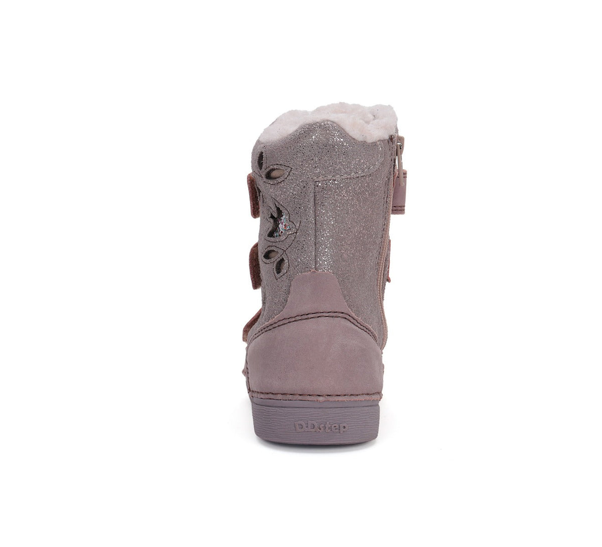 D.D.Step ghete fete imblanite 25-30 Baby Pink cu pasari