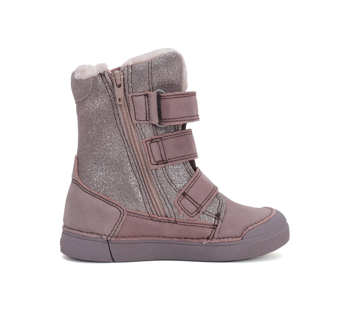 D.D.Step ghete fete imblanite 25-30 Baby Pink cu pasari