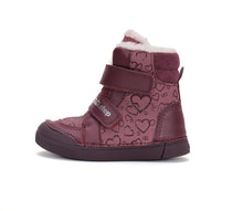 D.D.Step ghete fete imblanite 25-30 Raspberry cu inimioare