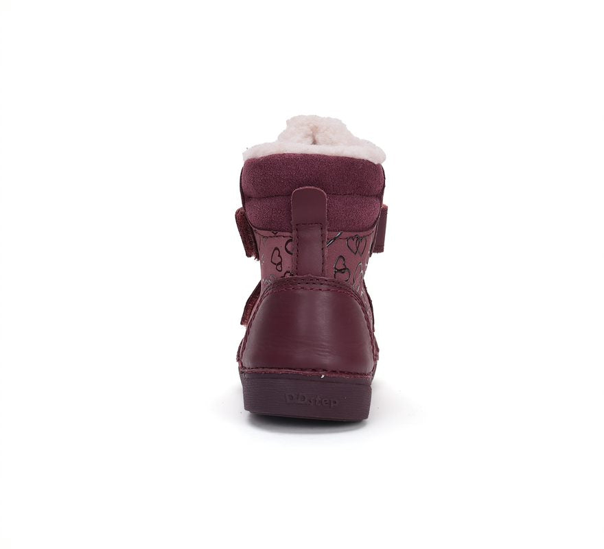 D.D.Step ghete fete imblanite 25-30 Raspberry cu inimioare