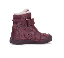 D.D.Step ghete fete imblanite 25-30 Raspberry cu inimioare