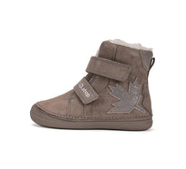 D.D.Step ghete fete imblanite 26-31 Chocolate cu frunza