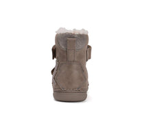 D.D.Step ghete fete imblanite 26-31 Chocolate cu frunza