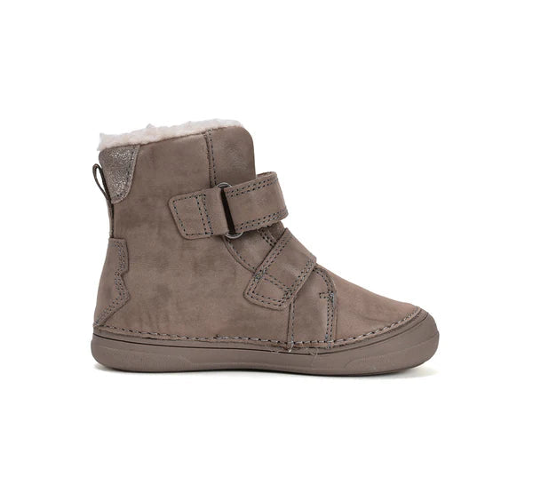 D.D.Step ghete fete imblanite 26-31 Chocolate cu frunza