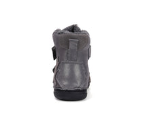 D.D.Step ghete fete imblanite 26-31 Dark Grey cu frunza