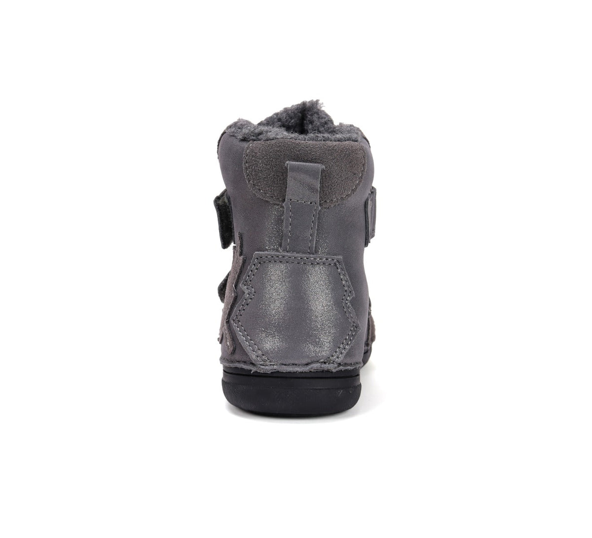 D.D.Step ghete fete imblanite 26-31 Dark Grey cu frunza