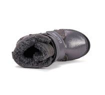 D.D.Step ghete fete imblanite 26-31 Dark Grey cu frunza