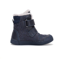D.D.Step ghete fete imblanite 31-36 Royal Blue cu inimioare