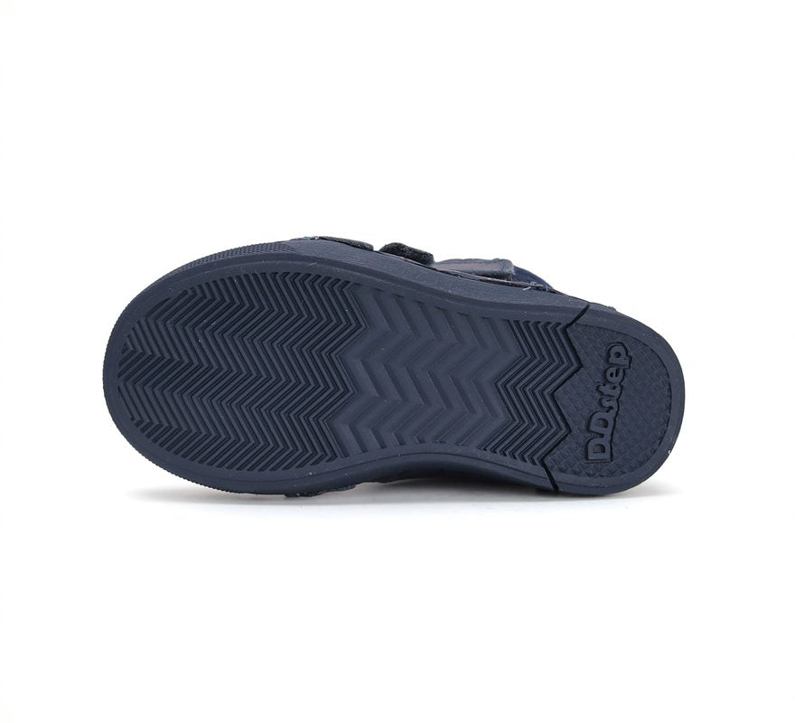 D.D.Step ghete fete imblanite 25-30 Royal Blue cu inimioare