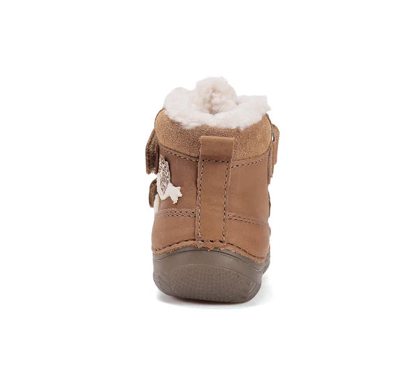 D.D.Step ghete fete imblanite cu talpa fluorescenta 20-25 Chocolate cu pasarele