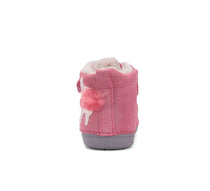 D.D.Step ghete fete imblanite Primii Pasi 20-25 Dark Pink cu caprioara