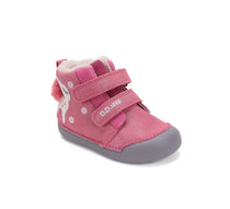 D.D.Step ghete fete imblanite Primii Pasi 20-25 Dark Pink cu caprioara
