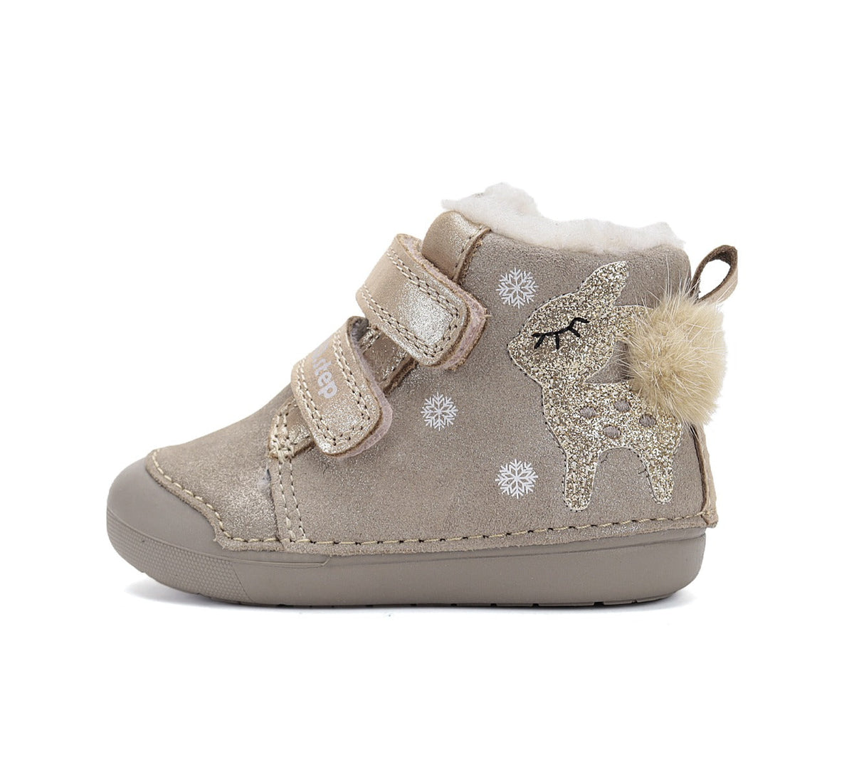 D.D.Step ghete fete imblanite Primii Pasi 20-25 Mocha cu caprioara