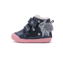 D.D.Step ghete fete imblanite Primii Pasi 20-25 Royal Blue cu caprioara