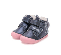D.D.Step ghete fete imblanite Primii Pasi 20-25 Royal Blue cu caprioara