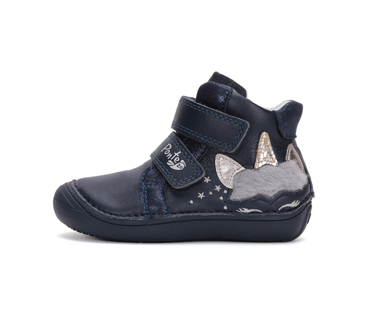 D.D.Step ghete fete Ponte20 supinati 24-29 Royal Blue cu unicorn
