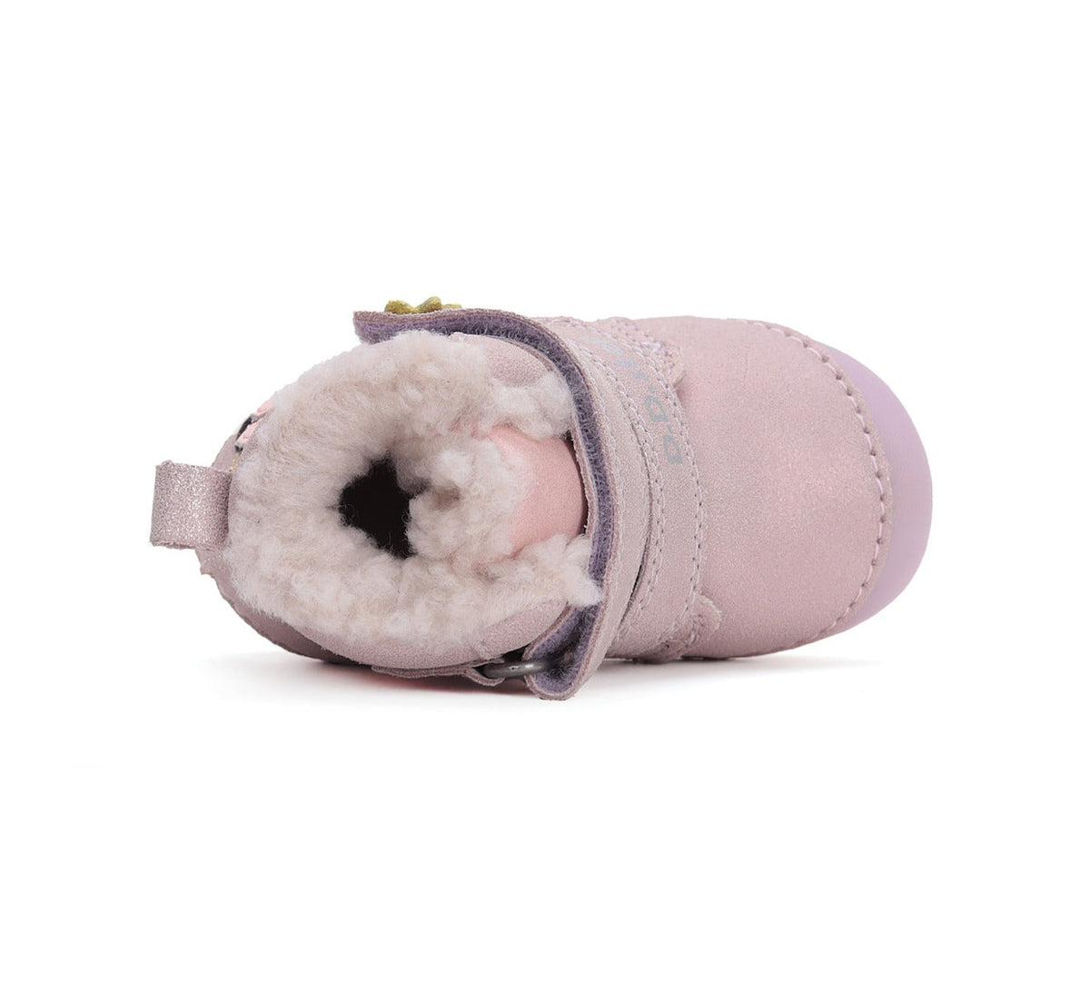 D.D.Step ghete fete Primii pasi imblanite fluorescente 19-24 Mauve cu buburuza