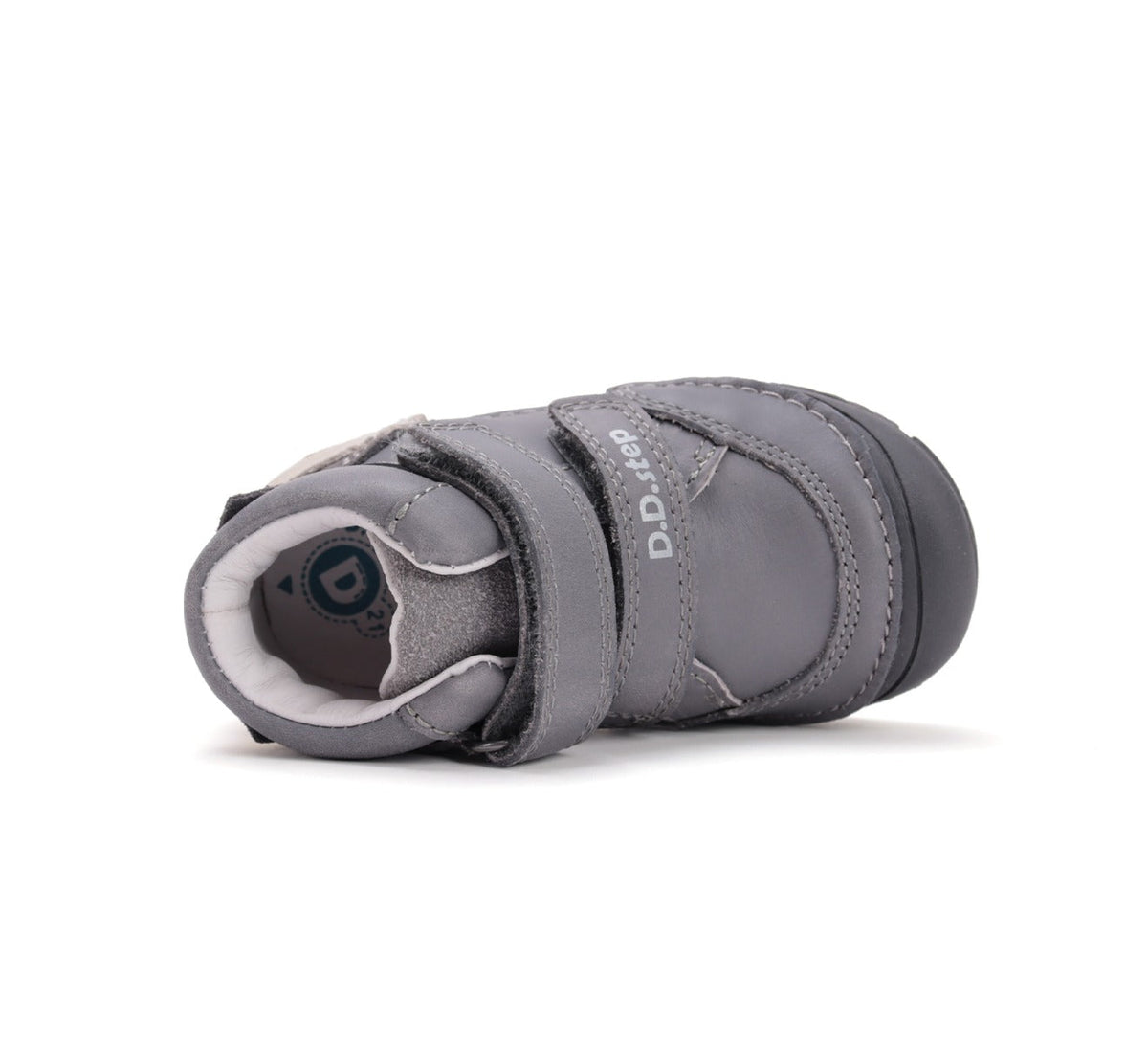 D.D.Step pantofi baieti 20-25 Dark Grey cu vulpe