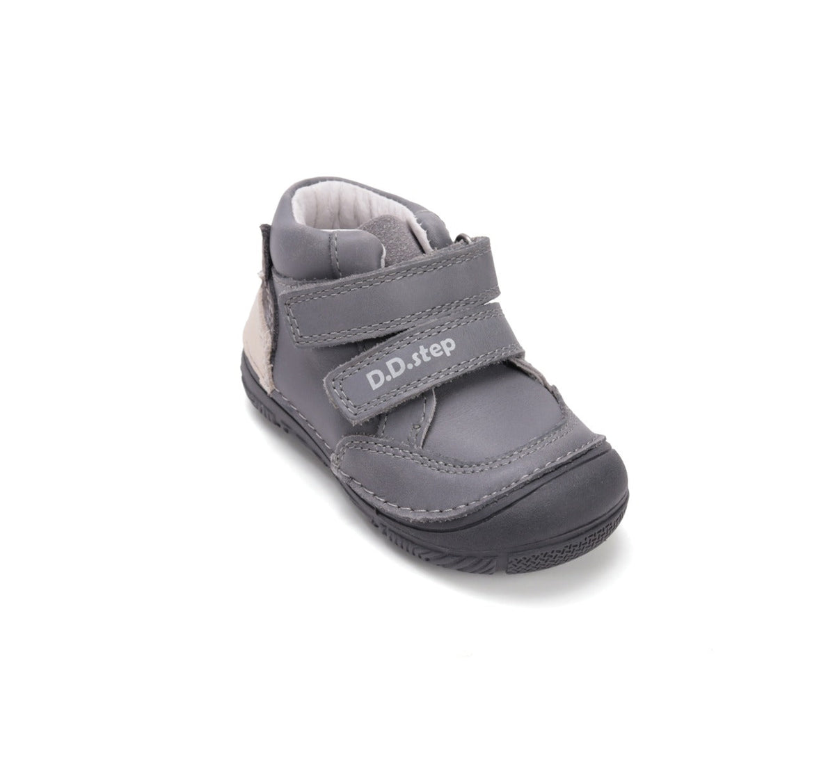 D.D.Step pantofi baieti 20-25 Dark Grey cu vulpe