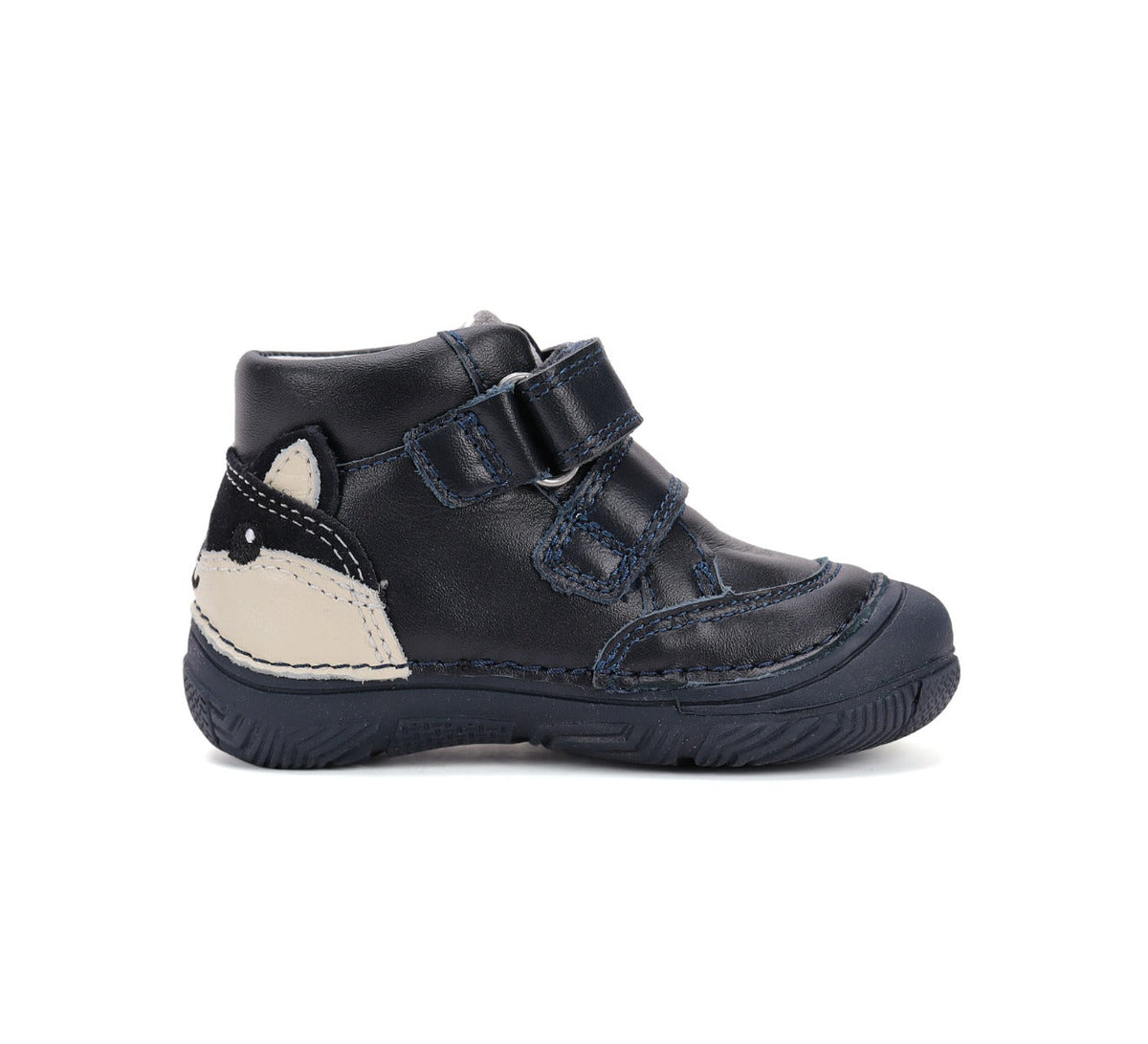 D.D.Step pantofi baieti 20-25 Royal Blue cu vulpe