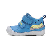 D.D.Step pantofi baieti 20-25 Sky Blue cu crocodil