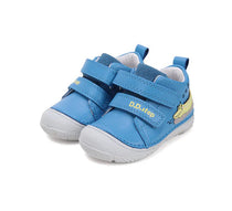 D.D.Step pantofi baieti 20-25 Sky Blue cu crocodil
