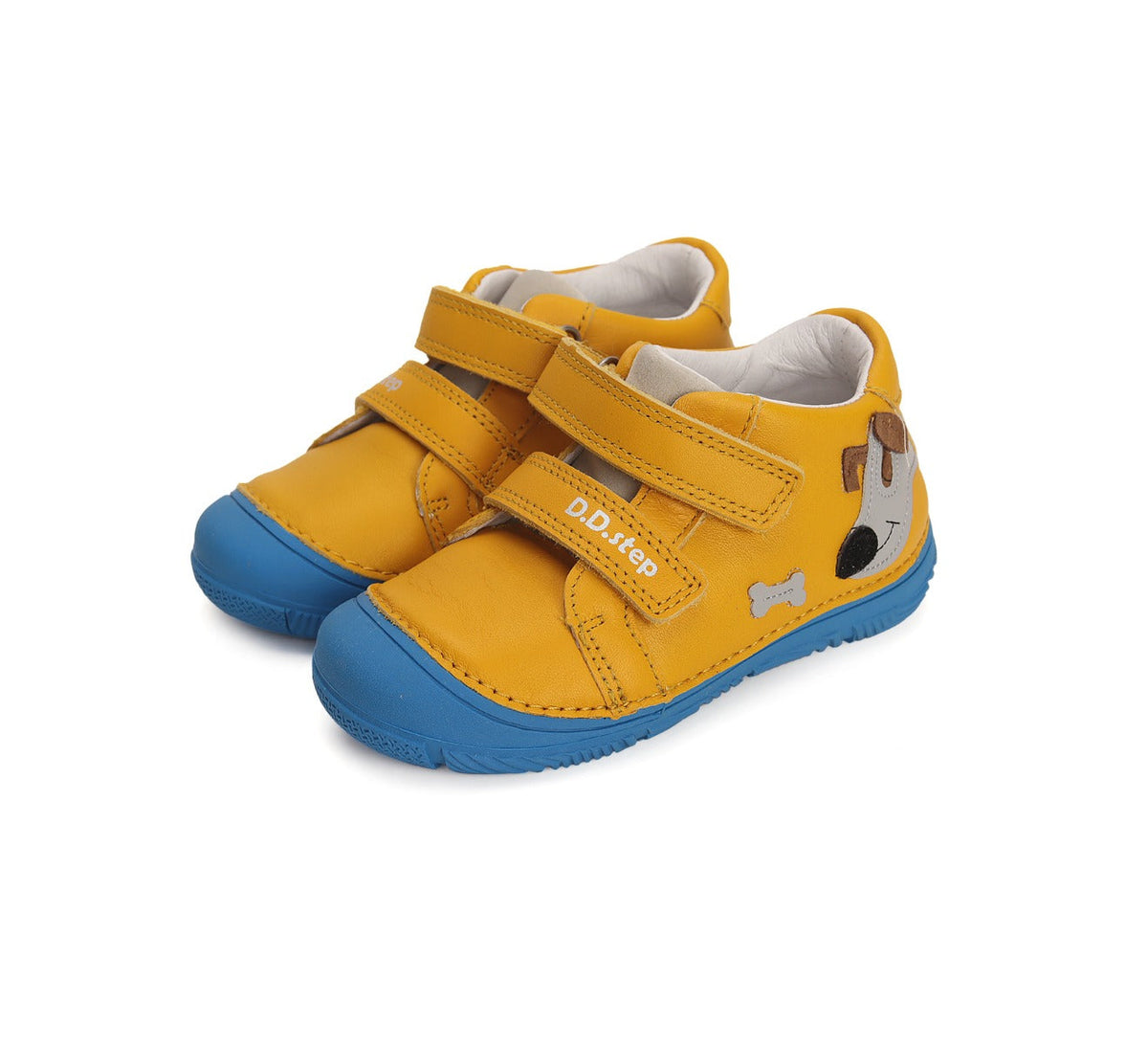 D.D.Step pantofi baieti 20-25, Yellow cu catel Imagine principală a produsului