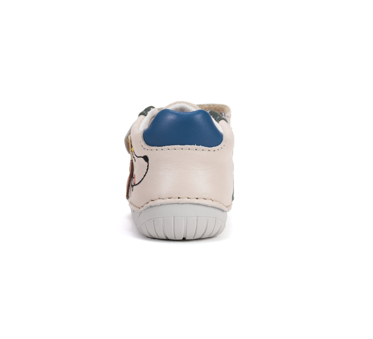D.D.Step pantofi baieti Barefoot 20-25 Cream cu catel