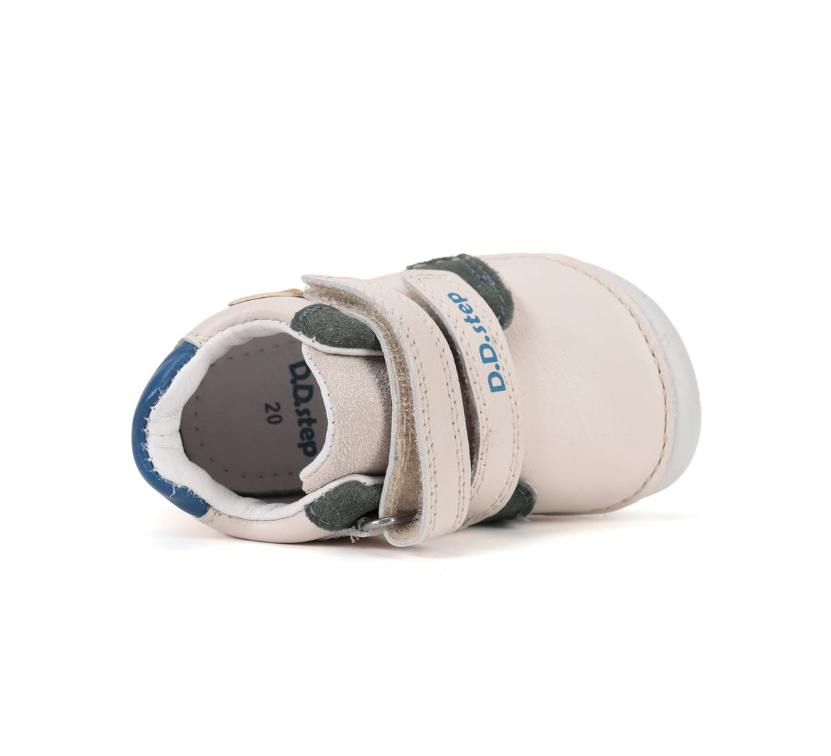 D.D.Step pantofi baieti Barefoot 20-25 Cream cu catel