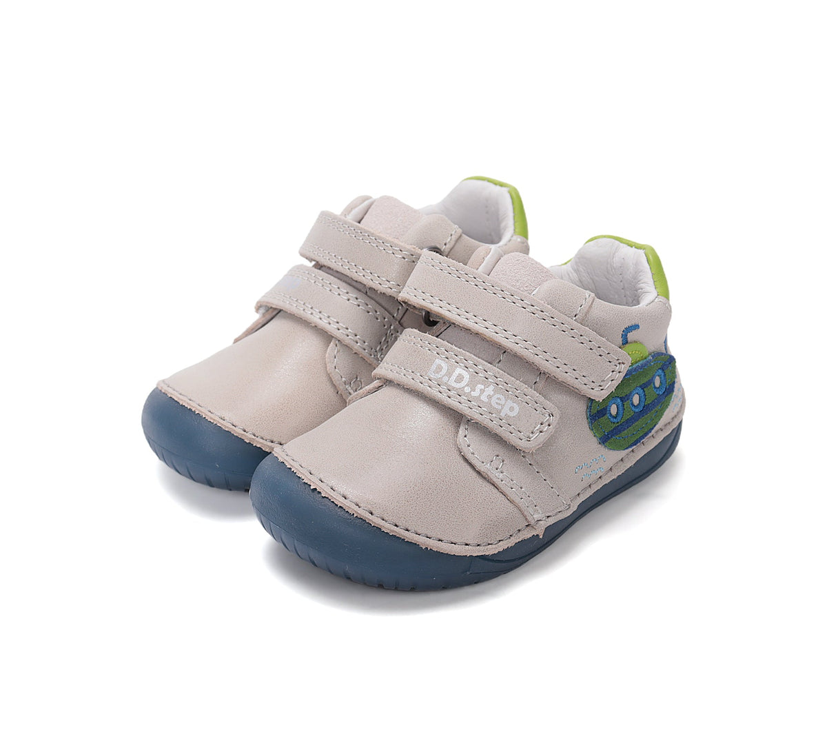 D.D.Step pantofi baieti Barefoot 20-25 Dove Grey cu submarin Imagine principală a produsului