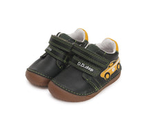D.D.Step pantofi baieti Barefoot 20-25, Emerald cu masinuta de curse