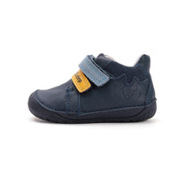 D.D.Step pantofi baieti Barefoot 20-25 Royal Blue cu albastru si galben