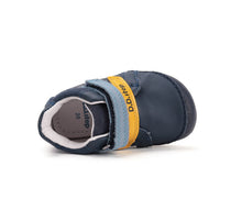 D.D.Step pantofi baieti Barefoot 20-25 Royal Blue cu albastru si galben