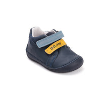 D.D.Step pantofi baieti Barefoot 20-25 Royal Blue cu albastru si galben