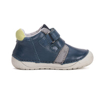 D.D.Step pantofi baieti Barefoot 20-25 Royal Blue cu dino